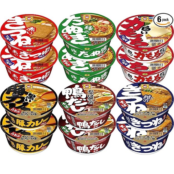 マルちゃん 和風麺カラフル6種セット 2個 (x 6)