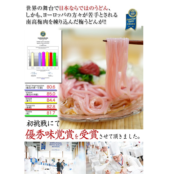 紀州冷し梅うどん 4食スープ付