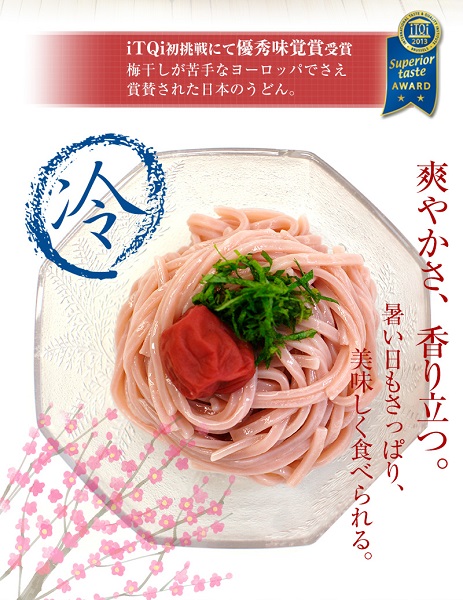 紀州冷し梅うどん 4食スープ付