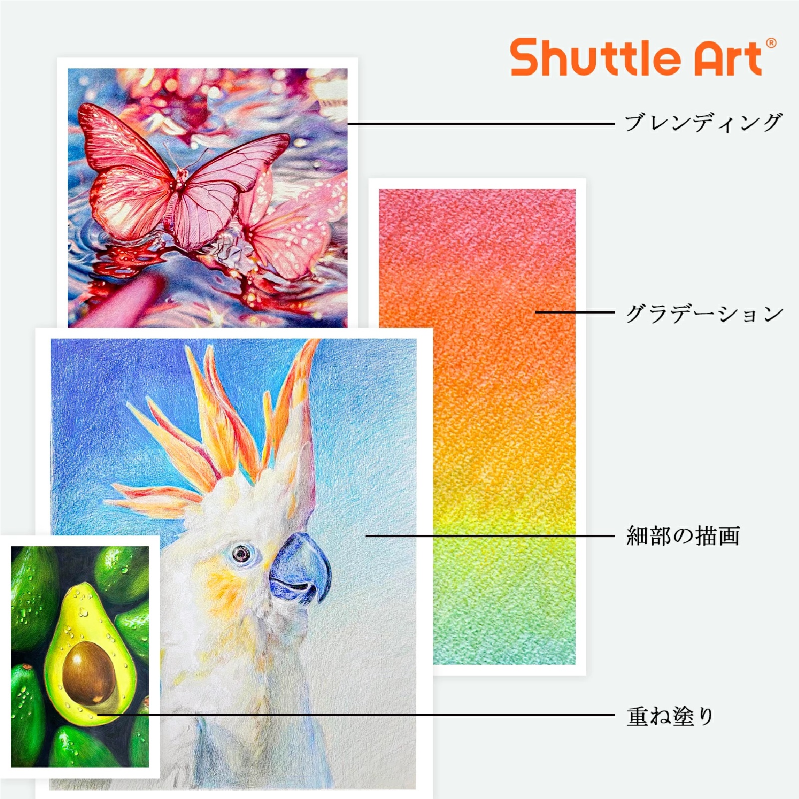 Shuttle Art 油性色鉛筆172本