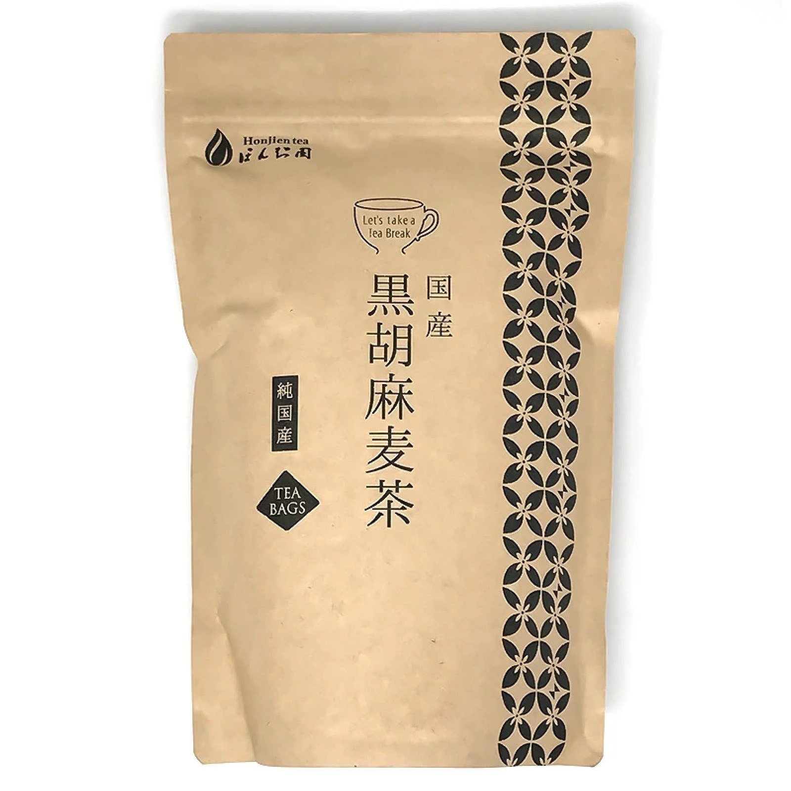 ほんぢ園 国産 黒胡麻麦茶 10g x 20p x 2袋 （ 400g ティーバッグ ）