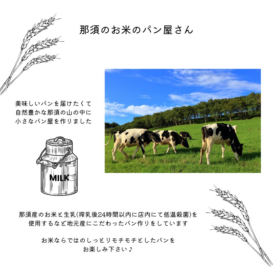 那須のお米のパン屋さん 米粉パン 冷凍 詰め合わせ 9個入り