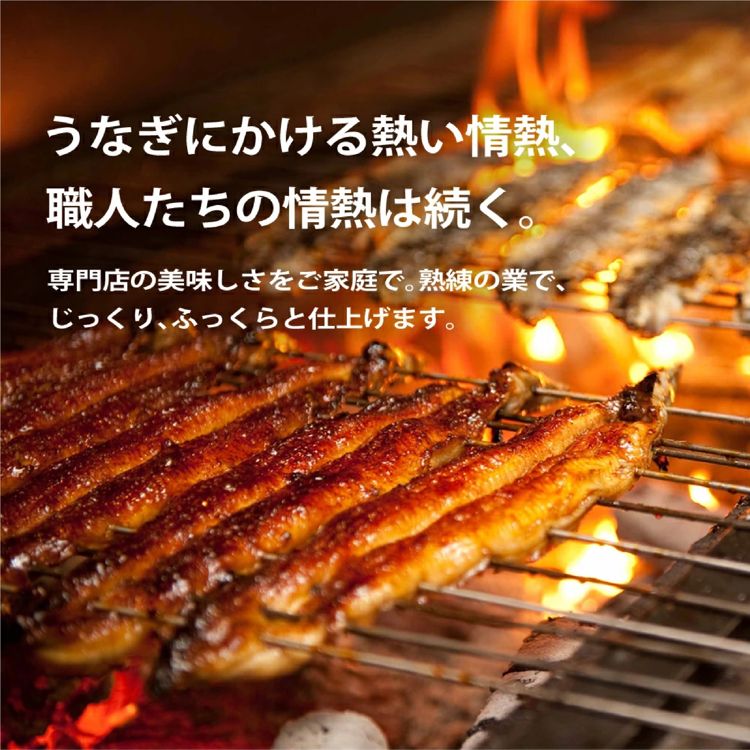 鰻楽 国産 うなぎ 140gサイズ 長焼 2尾
