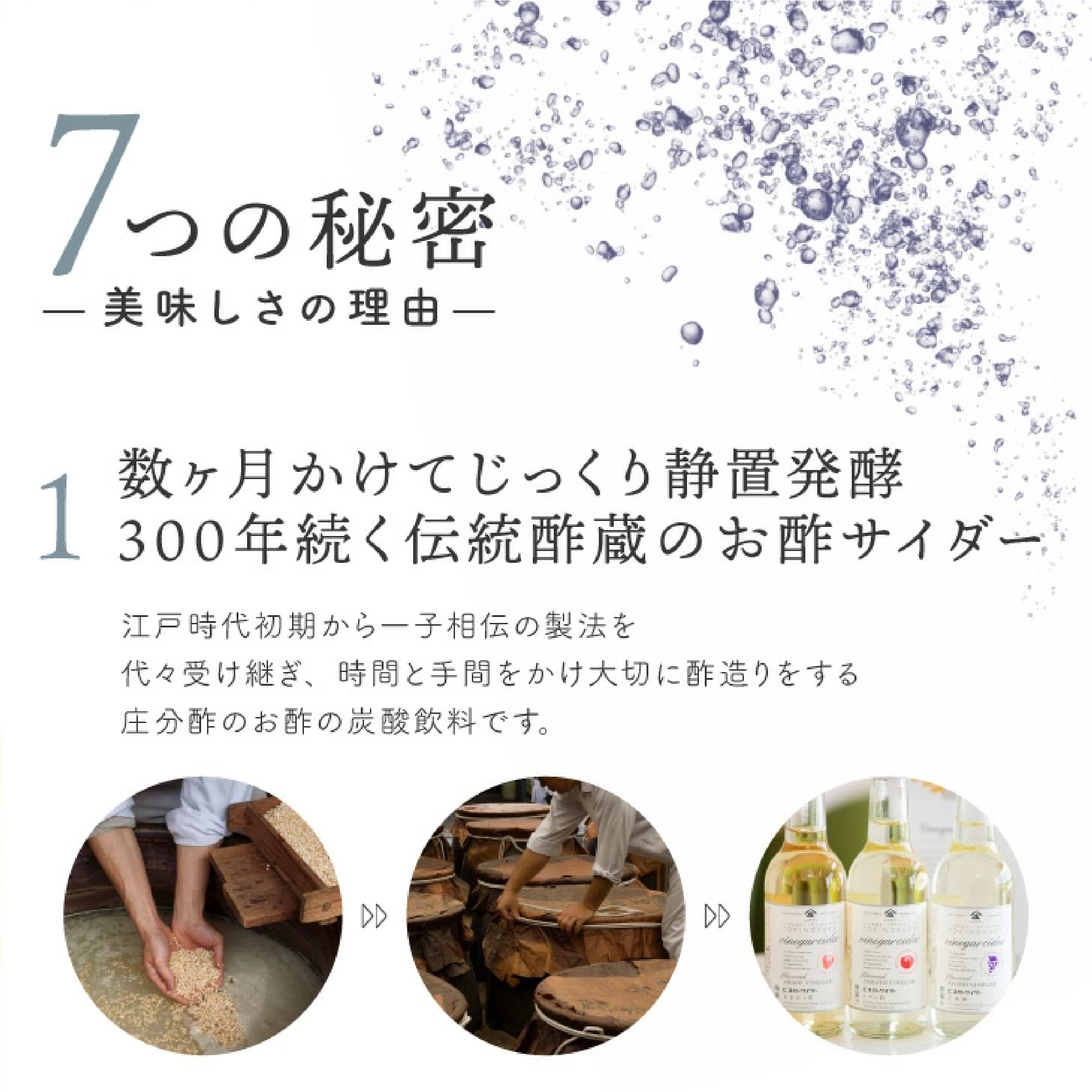 庄分酢ビネガーサイダー3本セット(巨峰酢/あまおう酢/トマト酢)