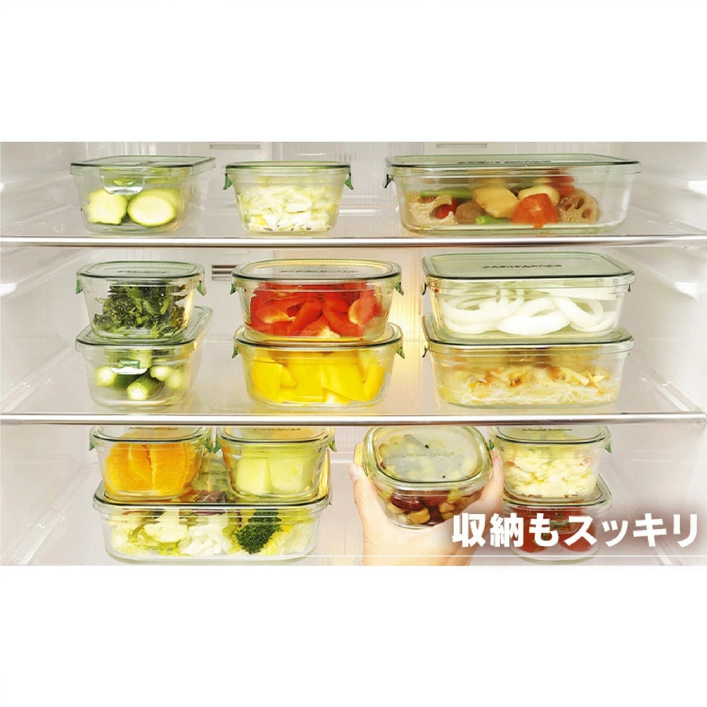 iwaki 耐熱ガラス保存容器 7点セット ※色は選べません
