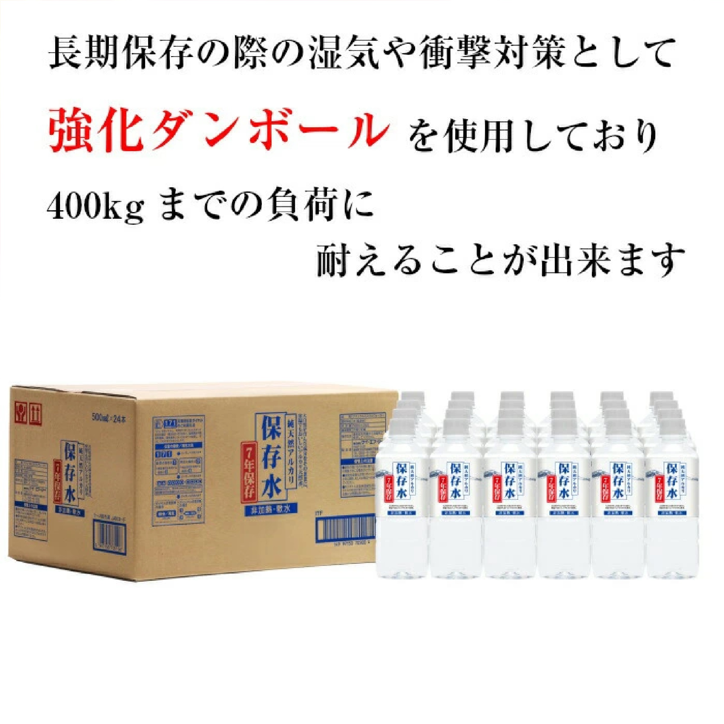 7年保存水 500ml 24本入