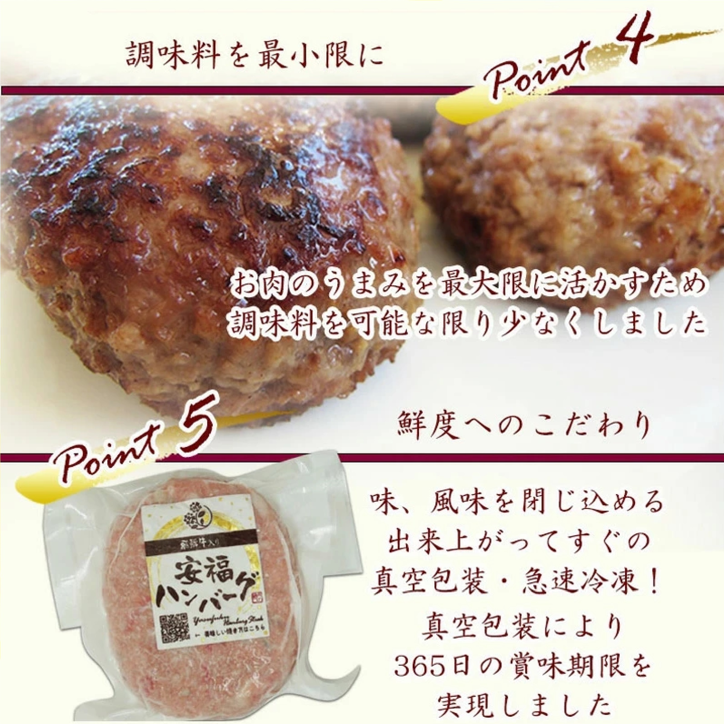 安福ハンバーグ 120ｇ×6ヶ